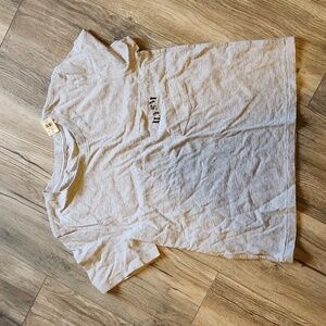 Aerie Grey Crop Top Front Pocket Tee Size Medium